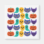 Halloween-Muster-Magnet Magnet (Vorne)