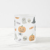Halloween-Muster Mattglastasse (Mittel)