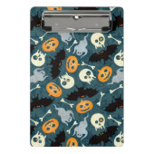 Halloween-Muster Mini Klemmbrett (Vorderseite)