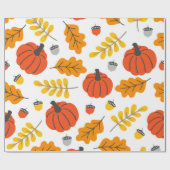Halloween-Muster mit Kürbis und Versagen Geschenkpapier (Flach)