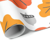 Halloween-Muster mit Kürbis und Versagen Geschenkpapier (Rolleneckpunkt)