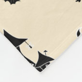 Halloween-Muster mit Kürbisschlägerhexen Fleecedecke (Ecke)