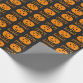 Halloween-Muster mit Kürbisweispapier Geschenkpapier (Ecke)