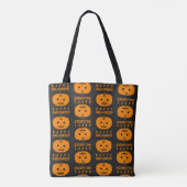 Halloween-Muster mit Pumpkin Totbeutel Tasche (Rückseite)