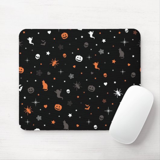 Halloween-Muster Mousepad (Mit Mouse)
