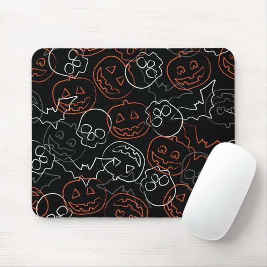 Halloween-Muster Mousepad (Mit Mouse)