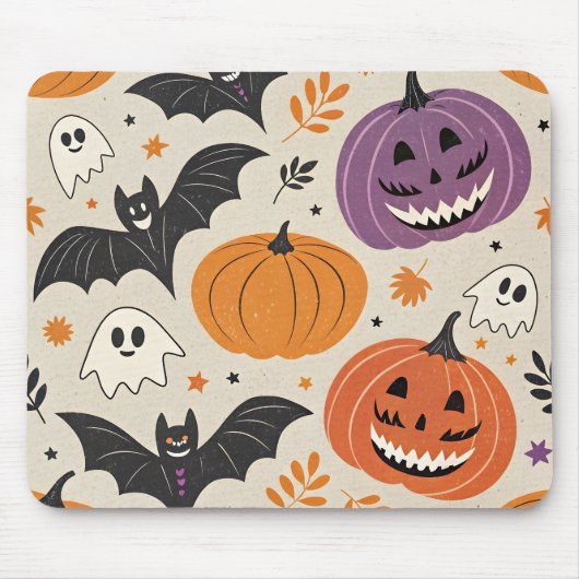 Halloween-Muster Mousepad (Vorne)