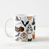 Halloween-Muster. Niedlich Kaffeetasse (Links)