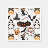 Halloween-Muster. Niedlich Serviette (Vorderseite)