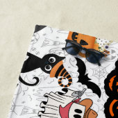 Halloween-Muster. Niedlich Strandtuch (Beispiel)