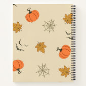 Halloween-Muster Notizblock (Rückseite)