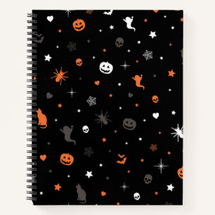 Halloween-Muster Notizblock