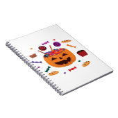 Halloween-Muster Notizblock (Rechte Seite)
