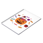 Halloween-Muster Notizblock (Linke Seite)
