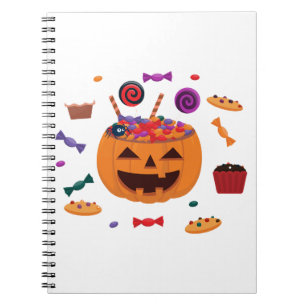 Halloween-Muster Notizblock