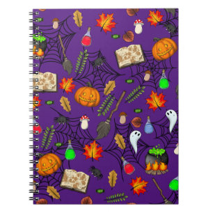 Halloween-Muster Notizblock