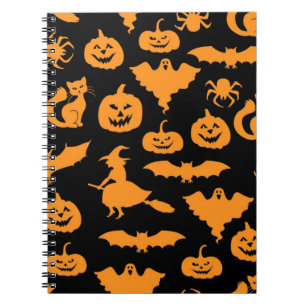 Halloween-Muster Notizblock