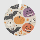 Halloween-Muster Ornament (Rückseite)