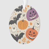 Halloween-Muster Ornament (Vorderseite)