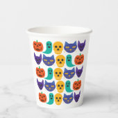Halloween-Muster-Papierbecher Pappbecher (Rückseite)