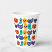 Halloween-Muster-Papierbecher Pappbecher (Vorderseite)