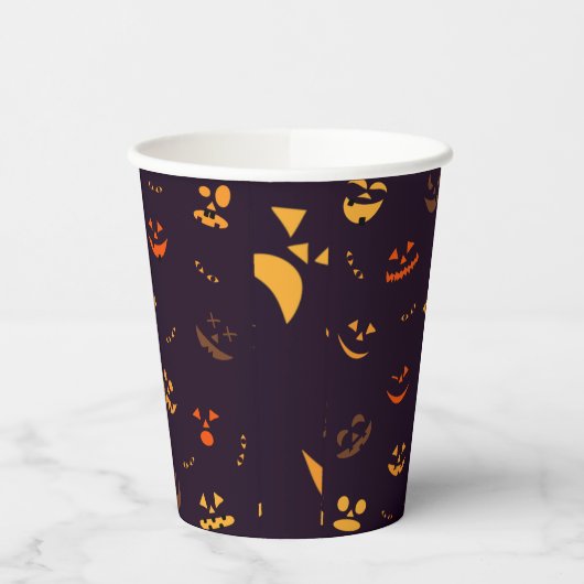 Halloween-Muster Pappbecher (Links)