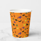 Halloween-Muster Pappbecher (Rückseite)