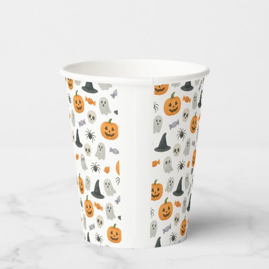Halloween-Muster Pappbecher (Rechts)