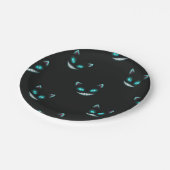 Halloween-Muster Pappteller (Schrägansicht)