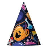 Halloween-Muster Partyhütchen (Rückseite)