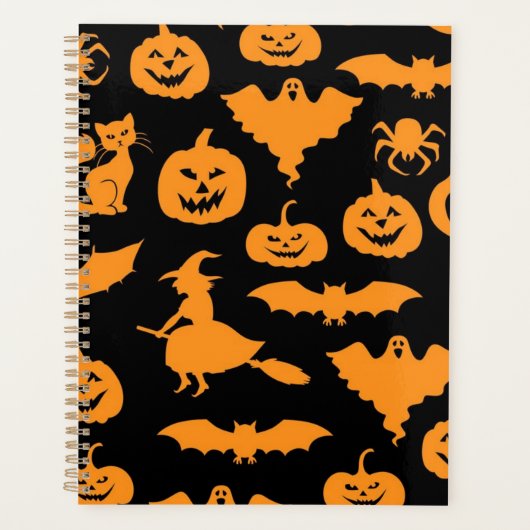 Halloween-Muster Planer (Vorderseite)