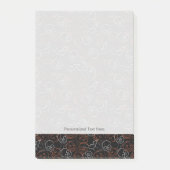 Halloween-Muster Post-it Klebezettel (Vorderseite)