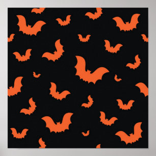Halloween-Muster Poster