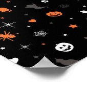 Halloween-Muster Poster (Ecke)