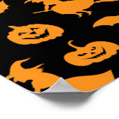 Halloween-Muster Poster (Ecke)
