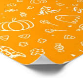 Halloween-Muster Poster (Ecke)