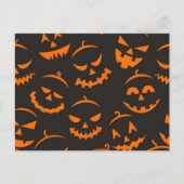 Halloween-Muster Postkarte (Vorderseite)