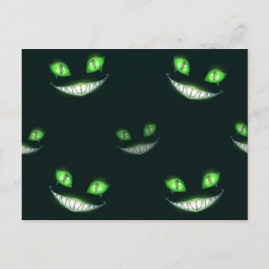 Halloween-Muster Postkarte (Vorderseite)