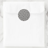 Halloween-Muster Runder Aufkleber (Tasche)