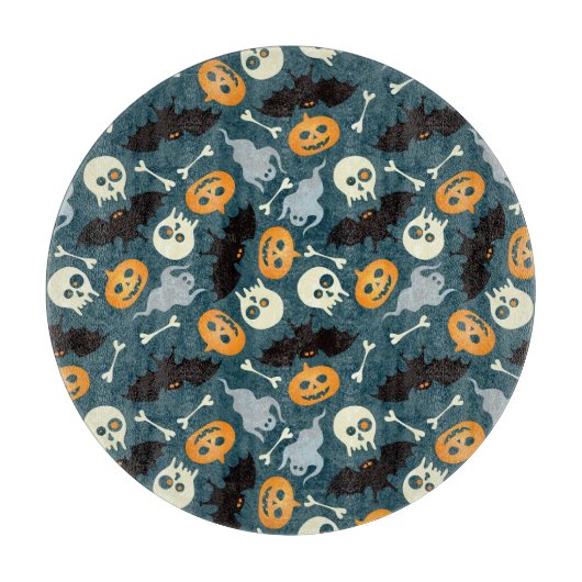 Halloween-Muster Schneidebrett (Vorderseite)