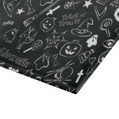 Halloween-Muster Schneidebrett (Ecke)