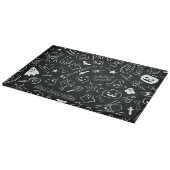 Halloween-Muster Schneidebrett (Ecke)