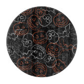 Halloween-Muster Schneidebrett (Vorderseite)
