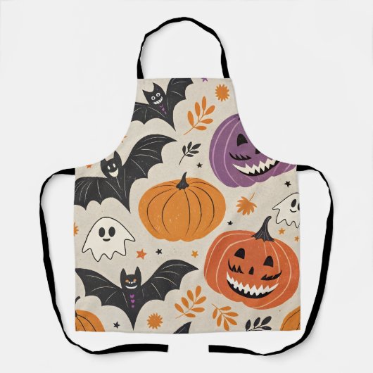 Halloween-Muster Schürze (Vorderseite)