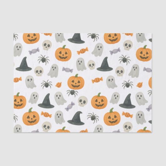 Halloween-Muster Seidenpapier (Vorderseite)