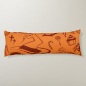 Halloween-Muster Seitenschläferkissen (Rückseite)