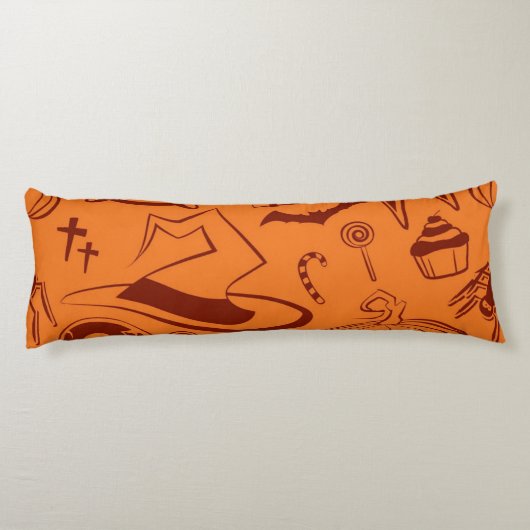 Halloween-Muster Seitenschläferkissen (Rückseite)