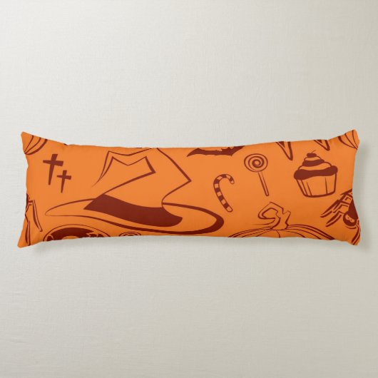 Halloween-Muster Seitenschläferkissen (Vorderseite)