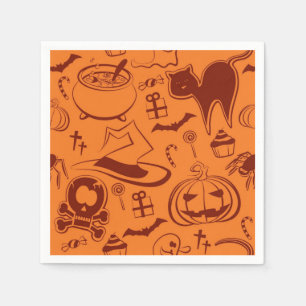 Halloween-Muster Serviette