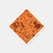Halloween-Muster Serviette (Ecke)